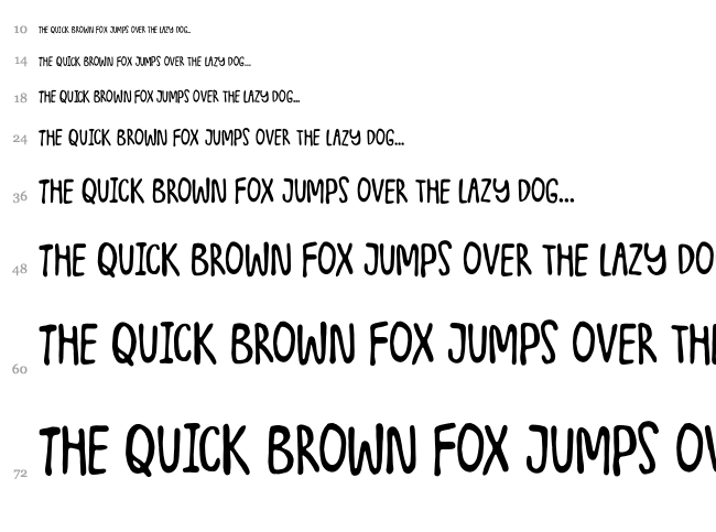 Junkyard Plush font waterfall